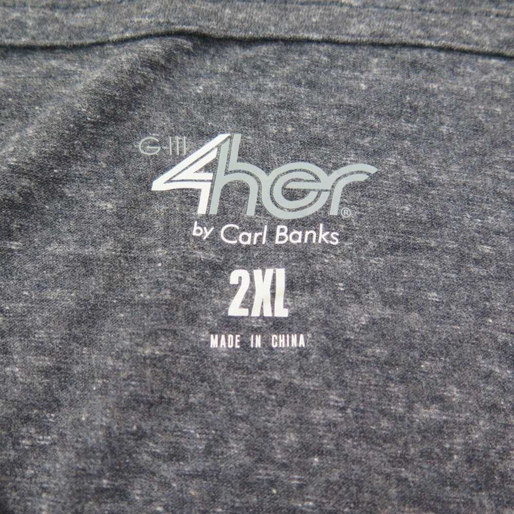 4her by Carl Banks Shirt Womens 2XL Gray V Neck T… - image 6