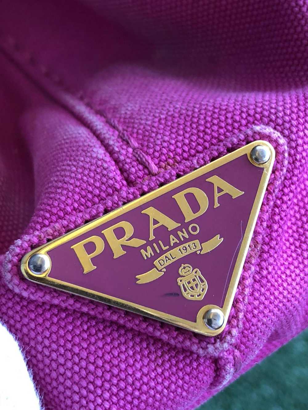 Prada Prada canapa tote bag - image 5