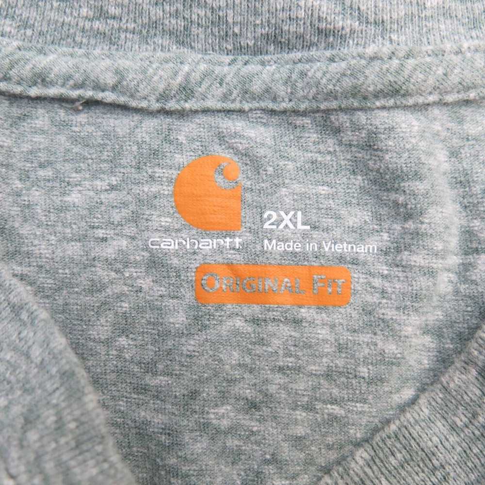 Carhartt Shirt Mens 2XL Gray Henley Original Fit … - image 7