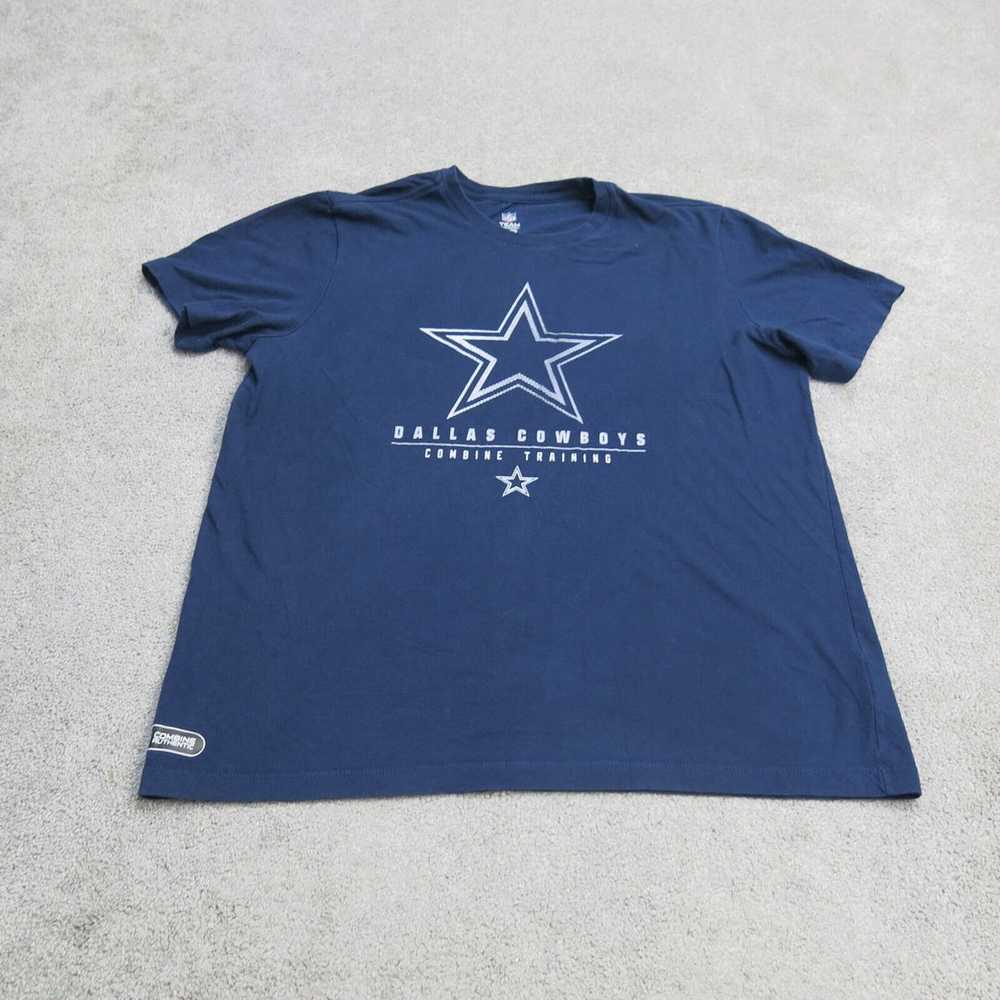 NFL Team Apparel Shirts Mens L Blue Short Sleeve … - image 1