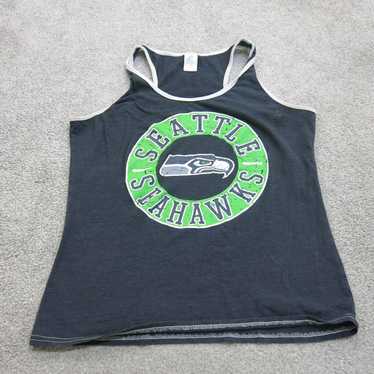 NFL Tank Women Medium Black Team Apparel Seattle … - image 1