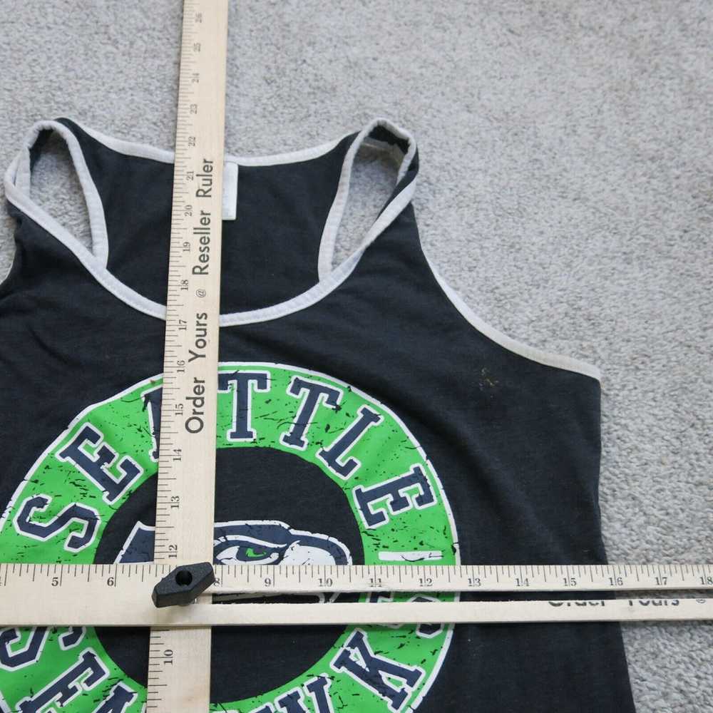 NFL Tank Women Medium Black Team Apparel Seattle … - image 3