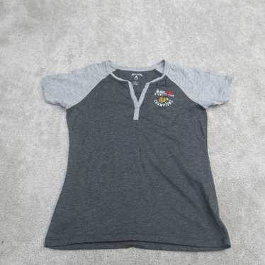 Antigua Shirt Womens L Gray Short Sleeve Blackhaw… - image 1