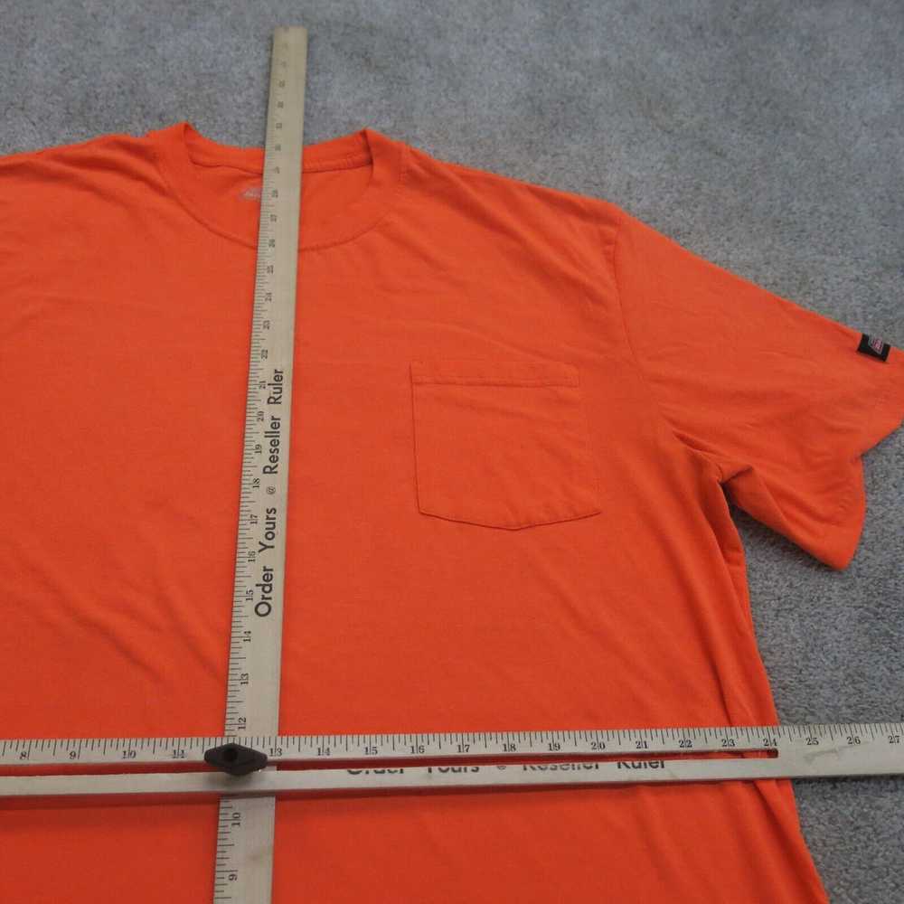 Genuine Dickies Shirt Mens 2XL Orange Short Sleev… - image 3