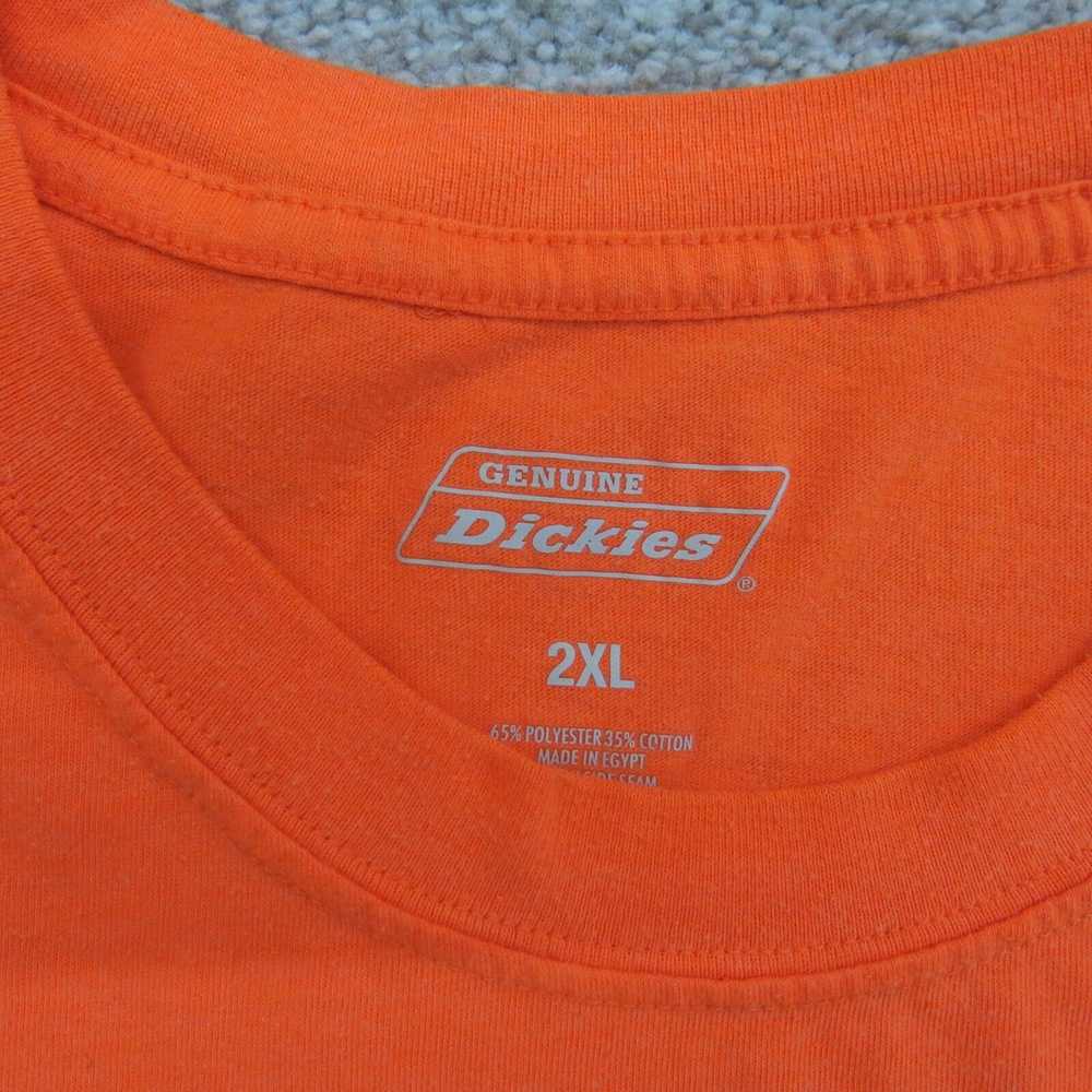 Genuine Dickies Shirt Mens 2XL Orange Short Sleev… - image 5