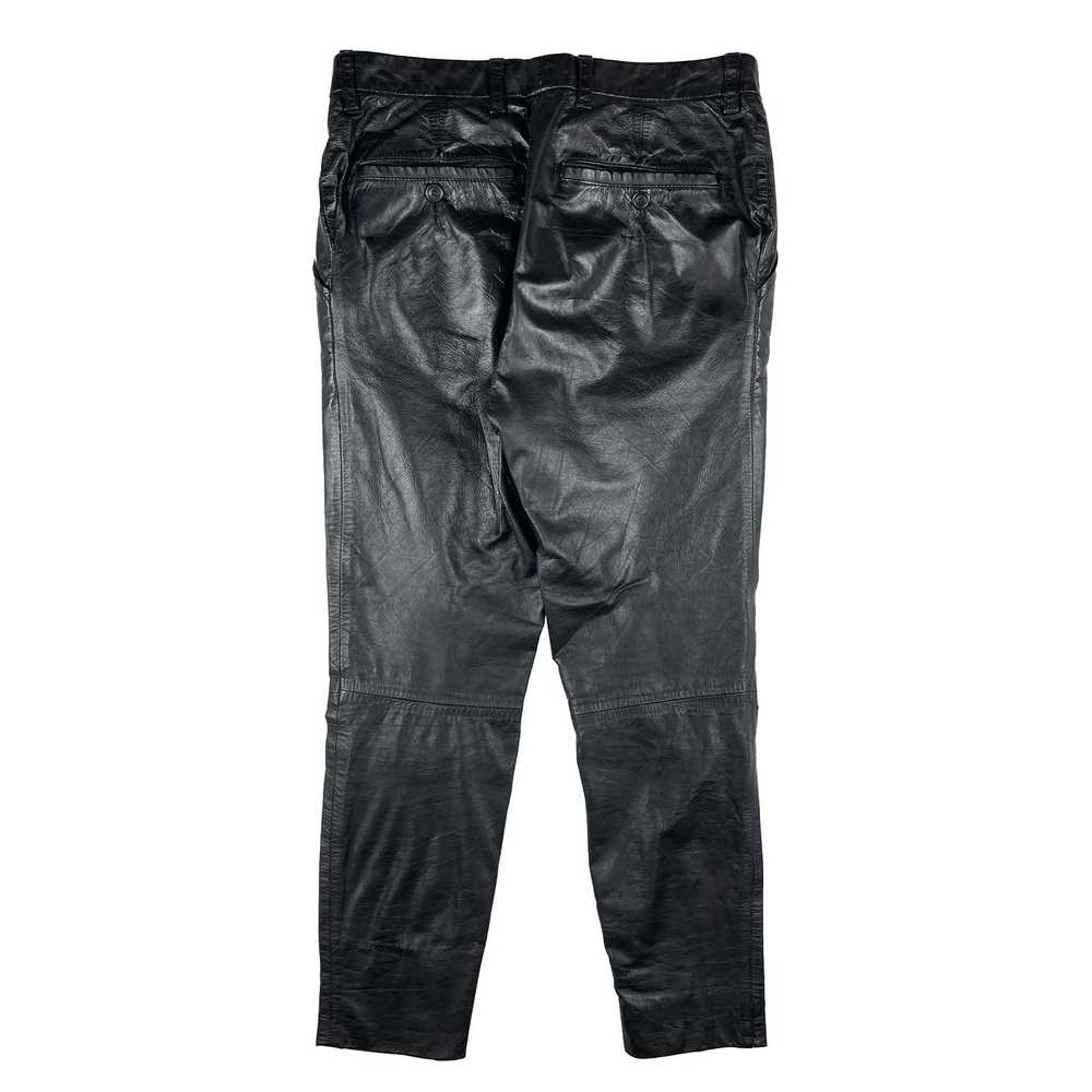 Issey Miyake AW01 Leather Zipper Pants - image 2
