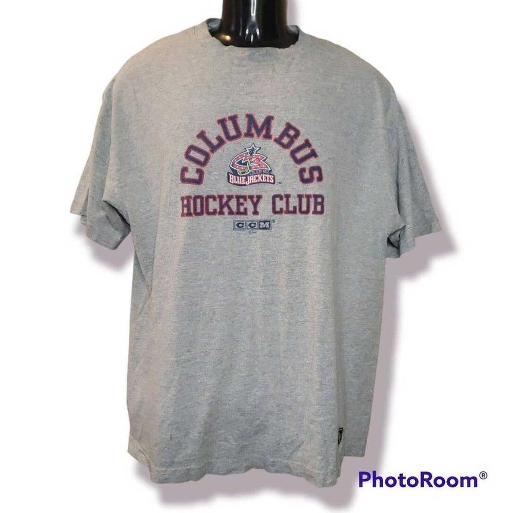 NHL Columbus Blue Jackets Hockey Club Tshirt sz XL - image 1