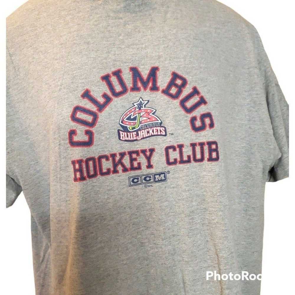 NHL Columbus Blue Jackets Hockey Club Tshirt sz XL - image 3