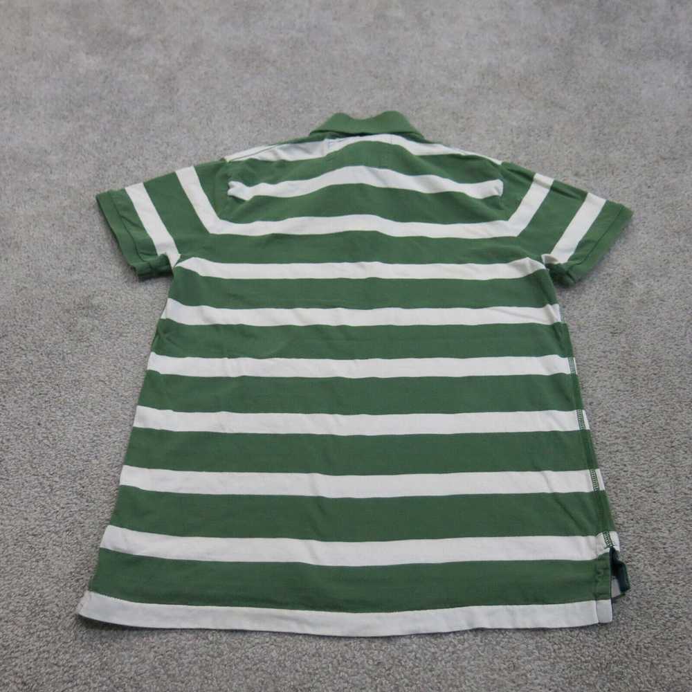 American Eagle Polo Shirt Mens M Green White Vint… - image 2