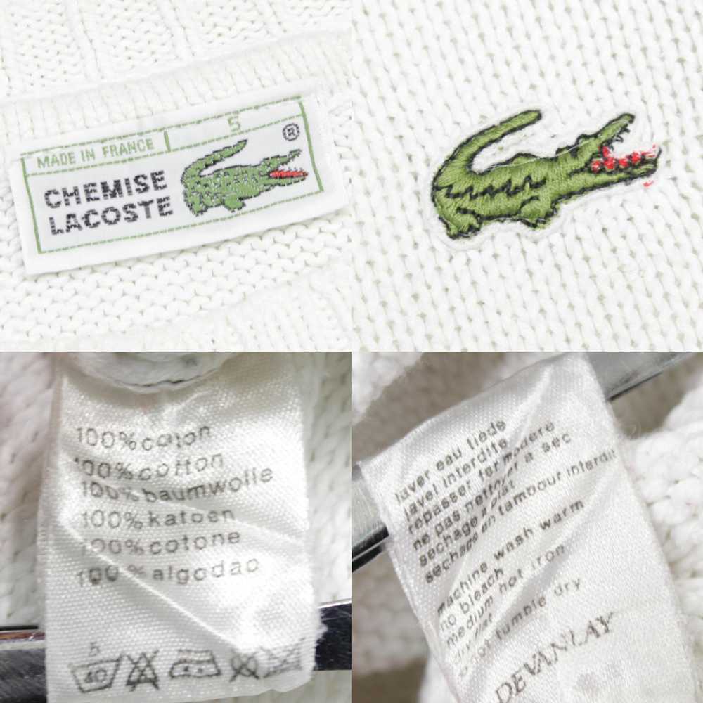 Lacoste 90S Big Logo Embroidered Sweater Vintage … - image 11
