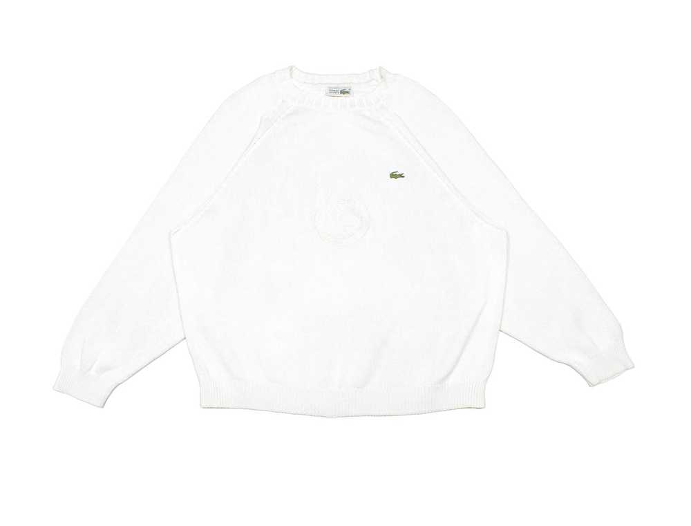 Lacoste 90S Big Logo Embroidered Sweater Vintage … - image 1