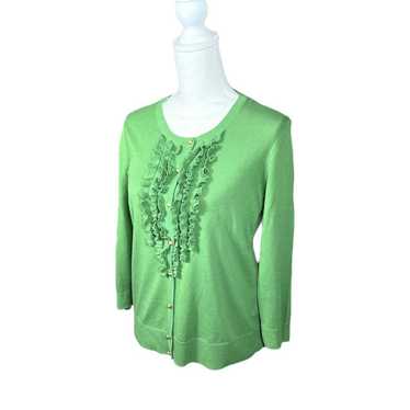 Other Talbots Petites Green 3/4 Sleeve Cardigan S… - image 1
