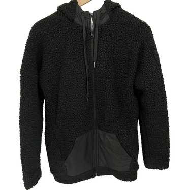 Adidas Adidas Black Sherpa Fleece Teddy Hooded Sw… - image 1