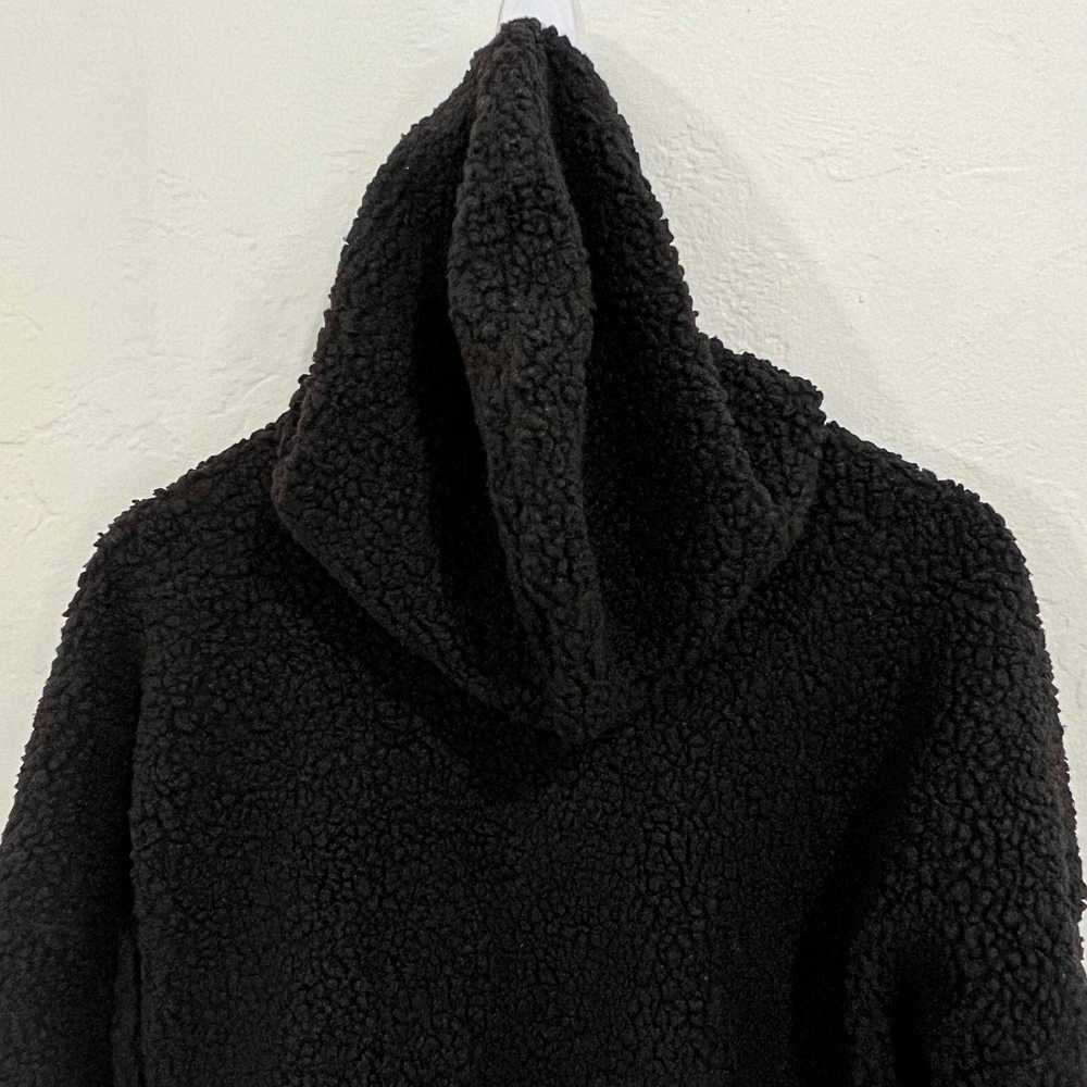 Adidas Adidas Black Sherpa Fleece Teddy Hooded Sw… - image 6
