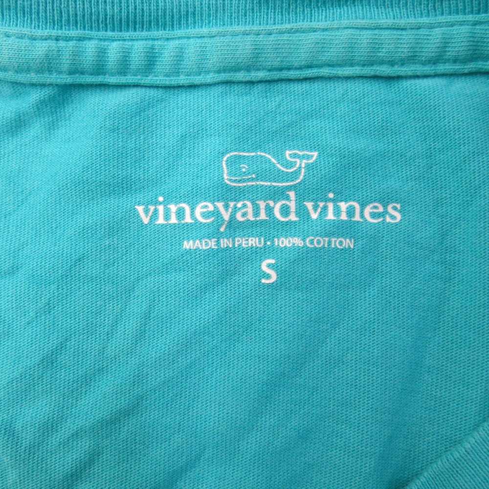 Vineyard Vines Shirt Women Small Aqua Green Long … - image 6