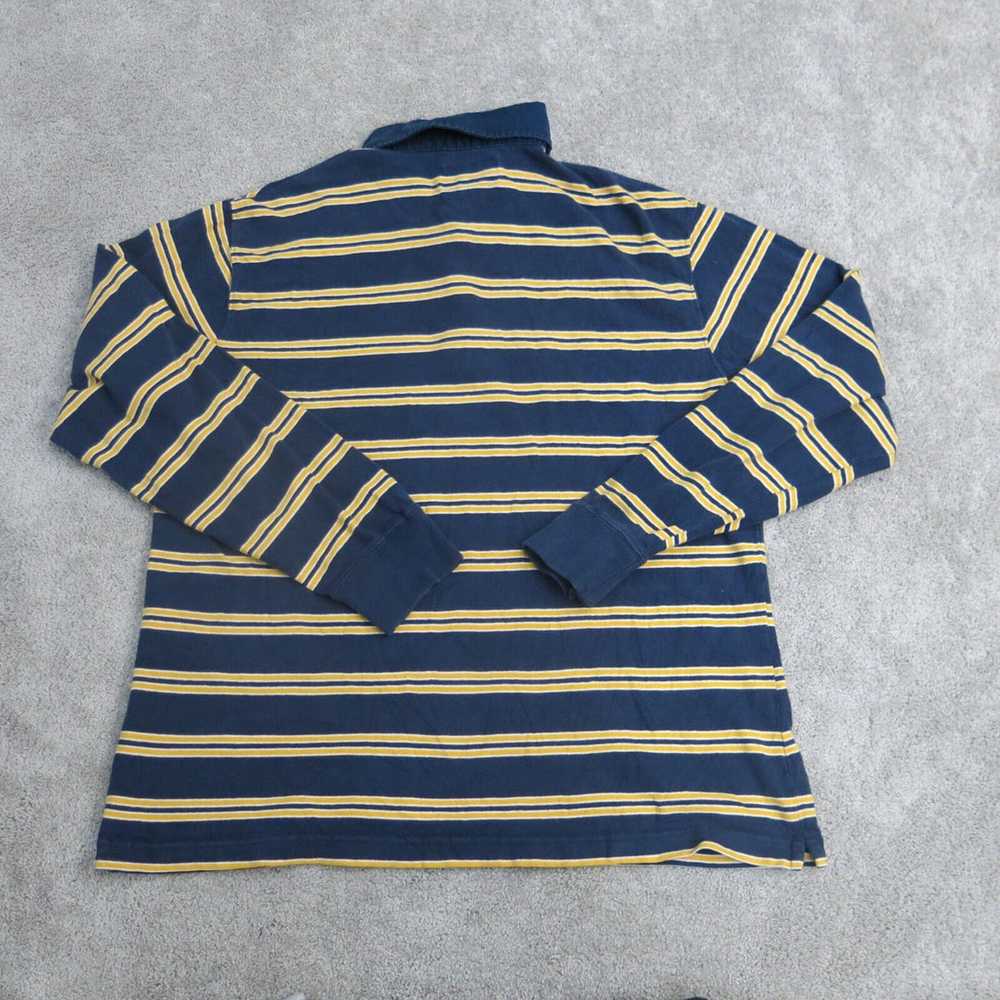 American Eagle Polo Shirt Mens L Blue Yellow Prep… - image 2