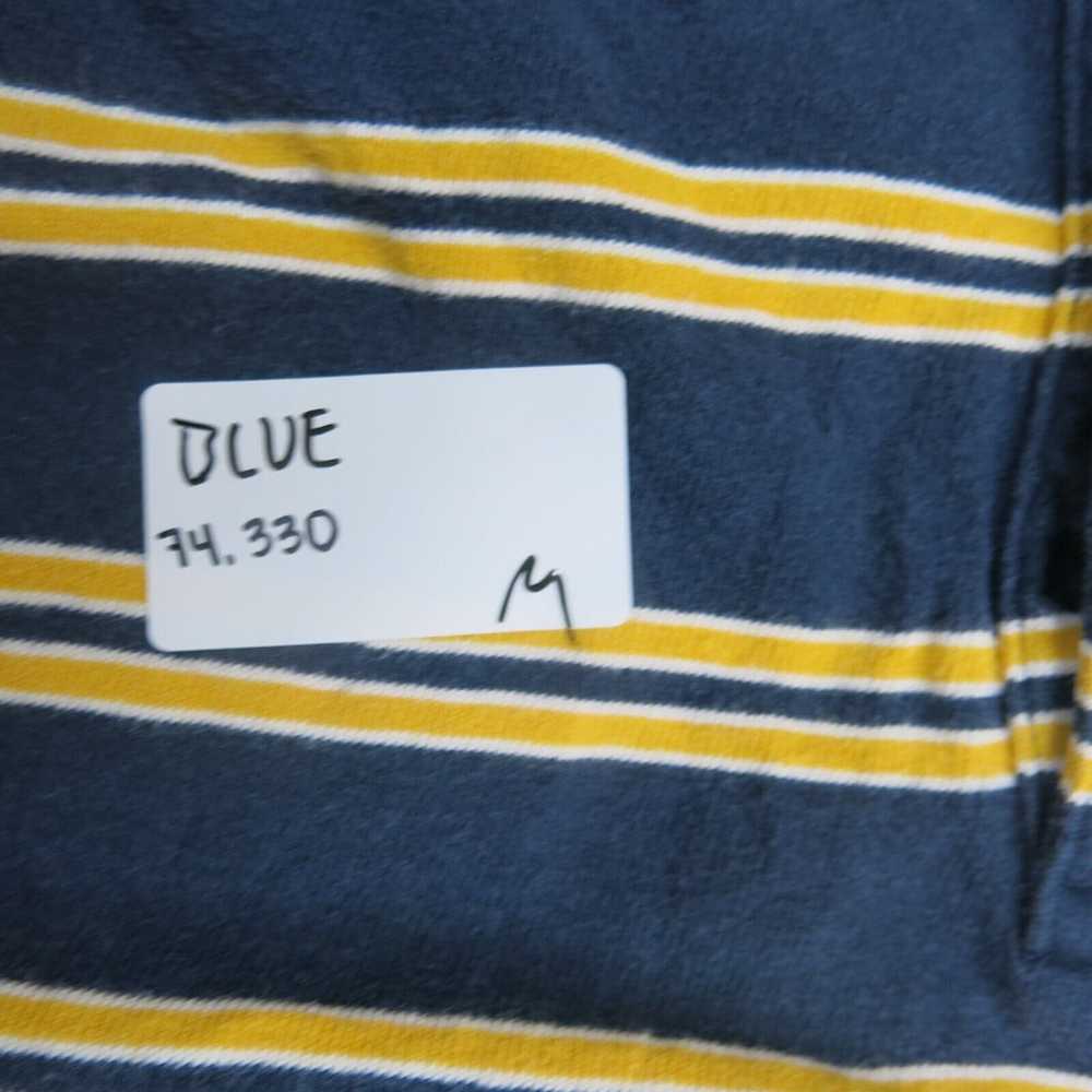 American Eagle Polo Shirt Mens L Blue Yellow Prep… - image 6