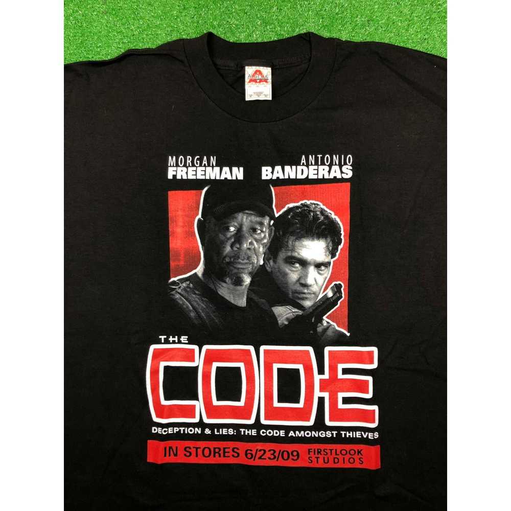 Vintage Vintage The Code Movie Promo Shirt Morgan… - image 2