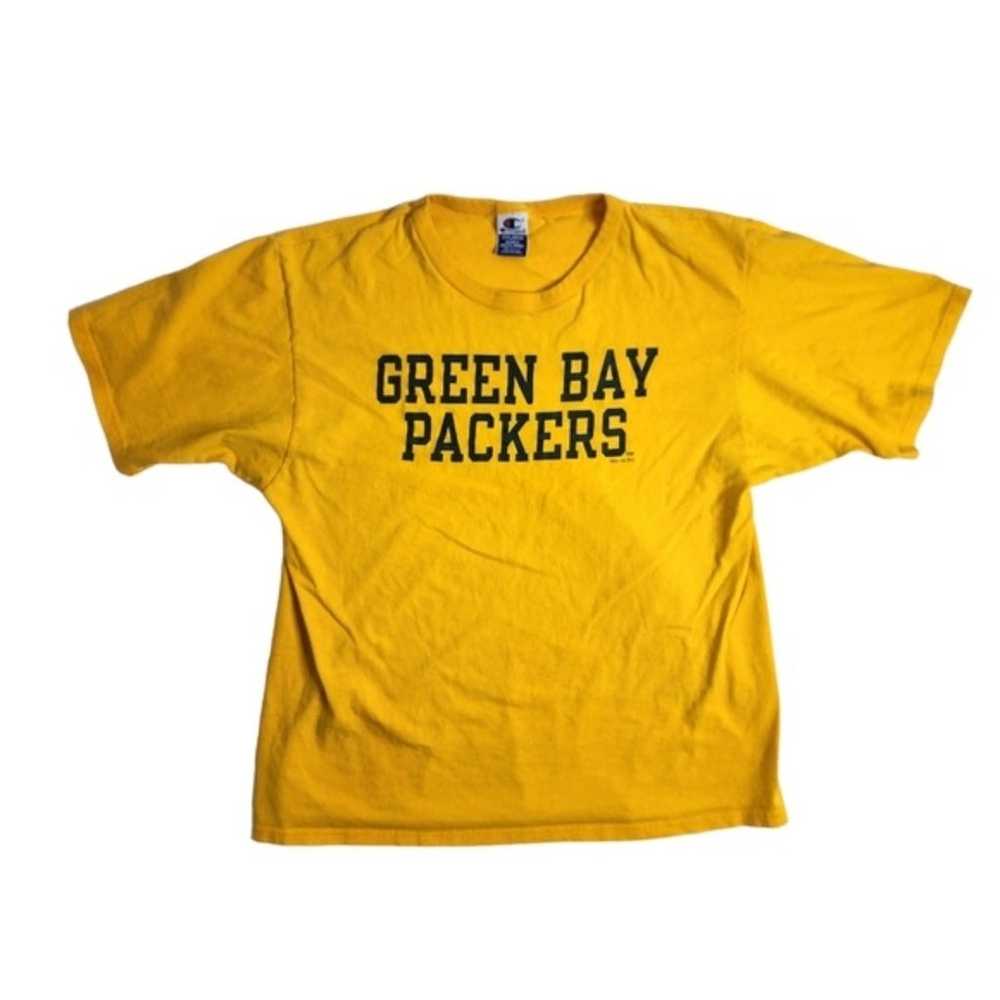 Vintage Champion Green Bay Packers Spell Out Shir… - image 1