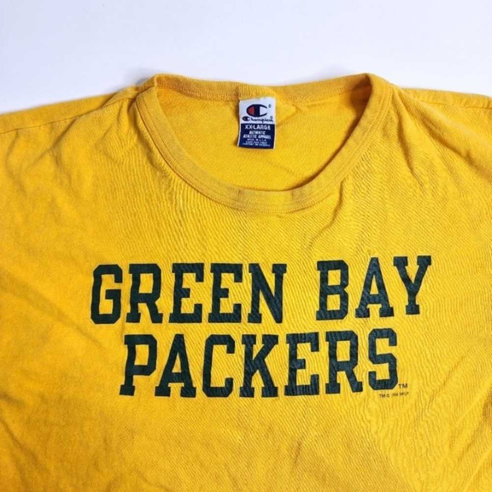 Vintage Champion Green Bay Packers Spell Out Shir… - image 3