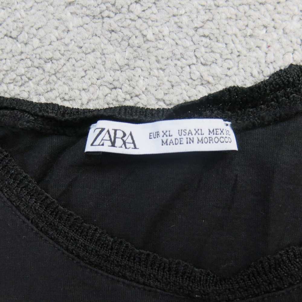 Zara Womens Casual T Shirt Top Crew Neck Short Sl… - image 7