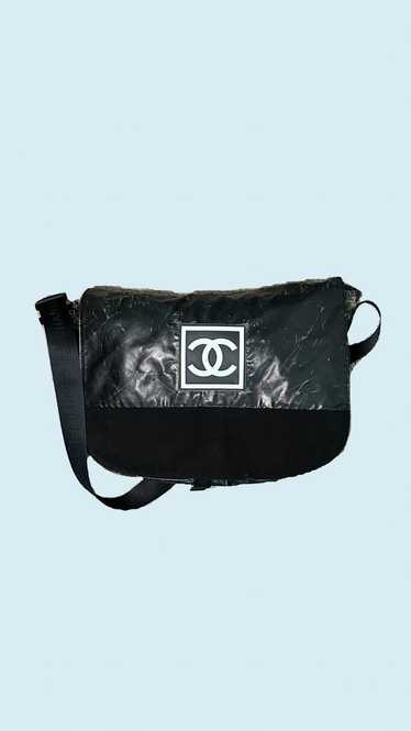 Chanel Vintage Chanel XL Sports CC Logo Messenger… - image 1