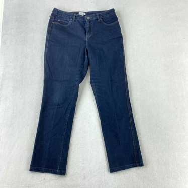 Rafaella Weekend Capri Jeans Womens Size 6 Blue Dark Wash Denim Stretch