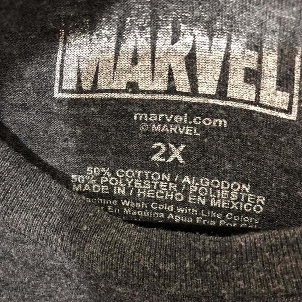 Marvel Gray Front Print Crewneck Short Sleeve T-s… - image 3
