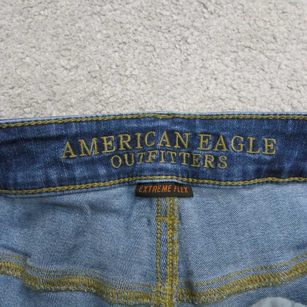 American Eagle Jeans Mens 30X31 Blue Stretch Low … - image 8