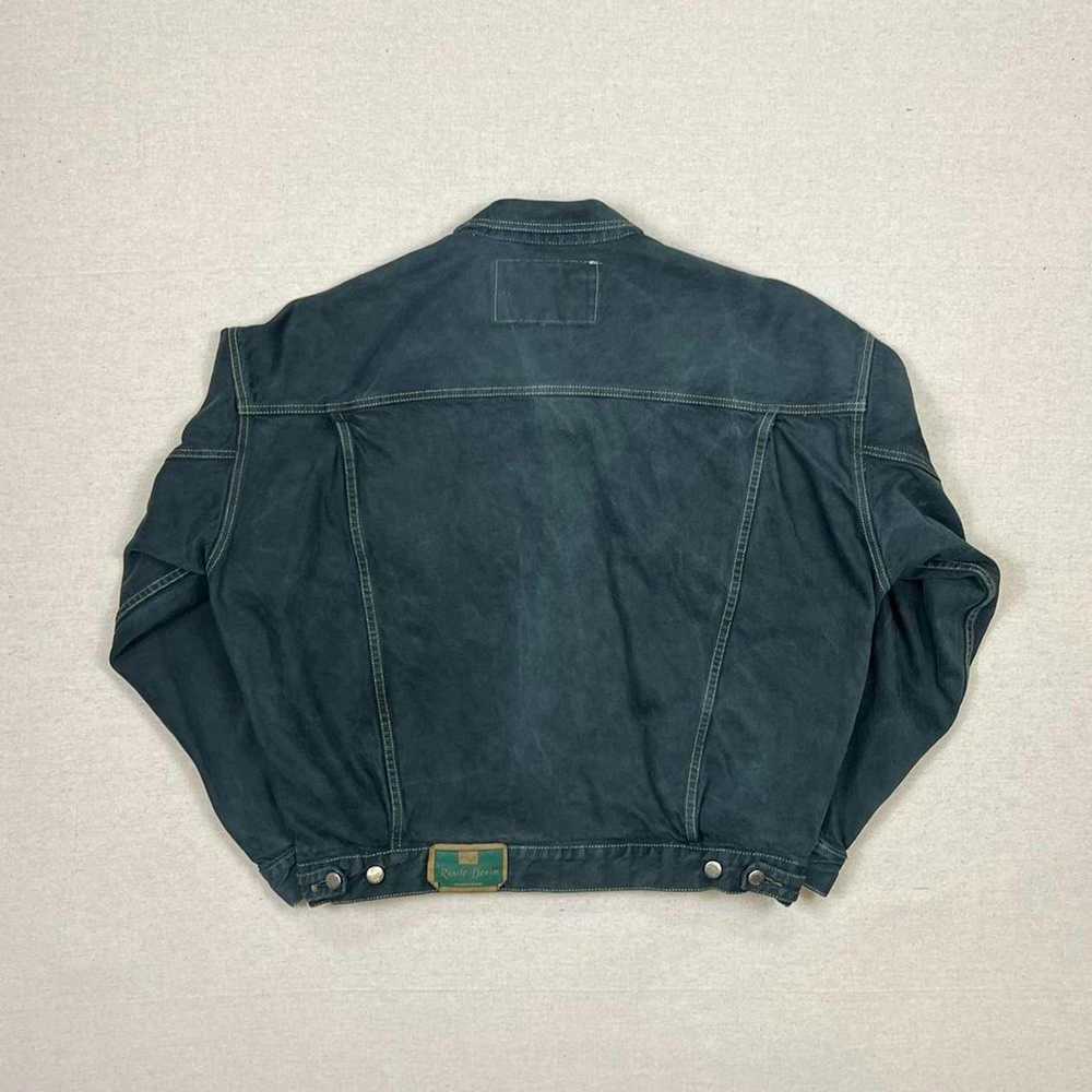Guess Vintage 90's Guess dark-wash denim jean jac… - image 6