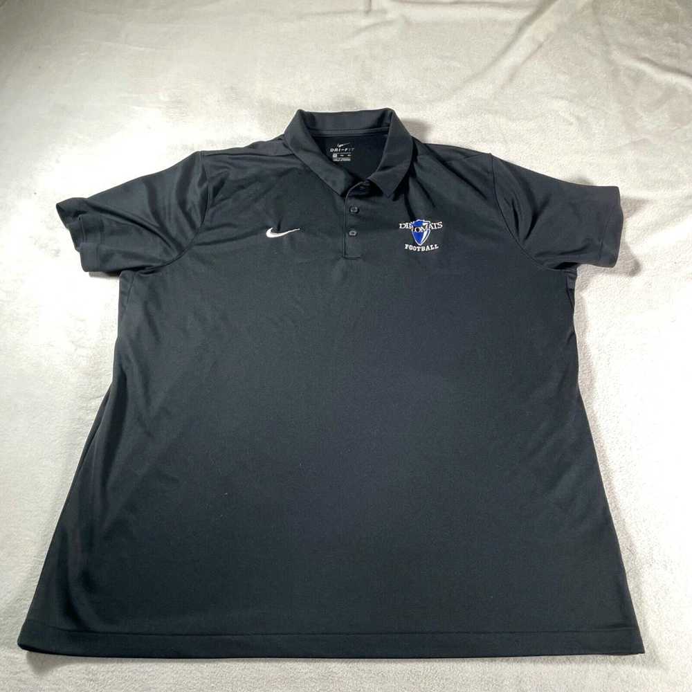 Nike Nike Polo Shirt Mens 2XL XXL Black Golf Outd… - image 1
