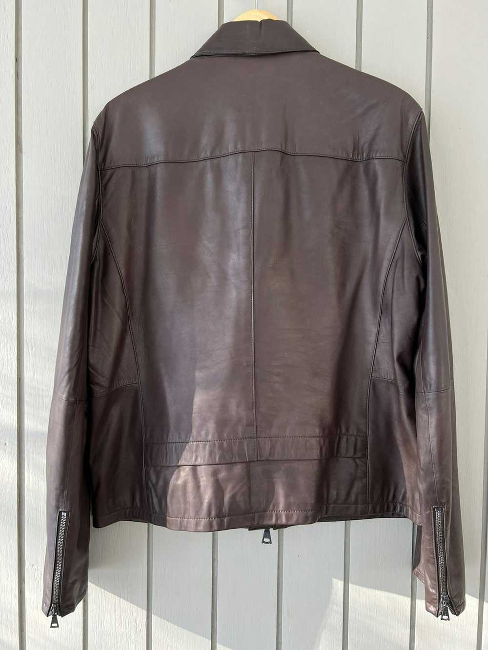 John Varvatos Lambskin moto jacket. MSRP: $1,898 - image 2