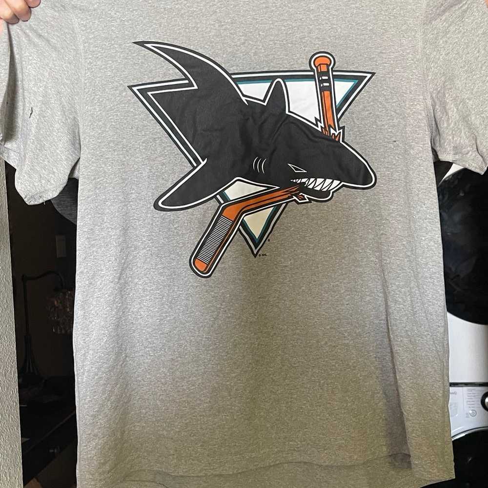 San Jose Sharks Adidas Reverse Retro Shirt - image 1