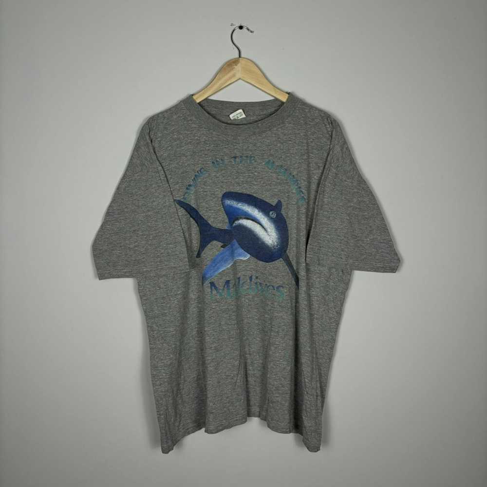 Animal Tee × Habitat × Vintage Vintage 90s Shark … - image 1