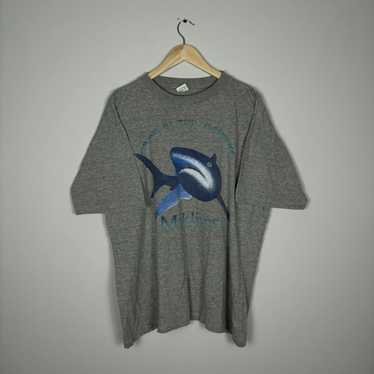 Animal Tee × Habitat × Vintage Vintage 90s Shark … - image 1