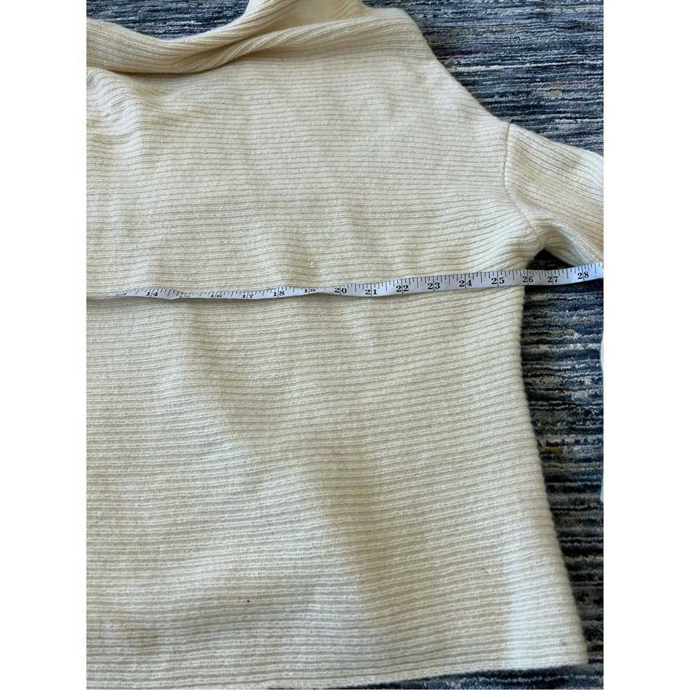 Zara Zara knit women wool v-back sweater size M - image 7