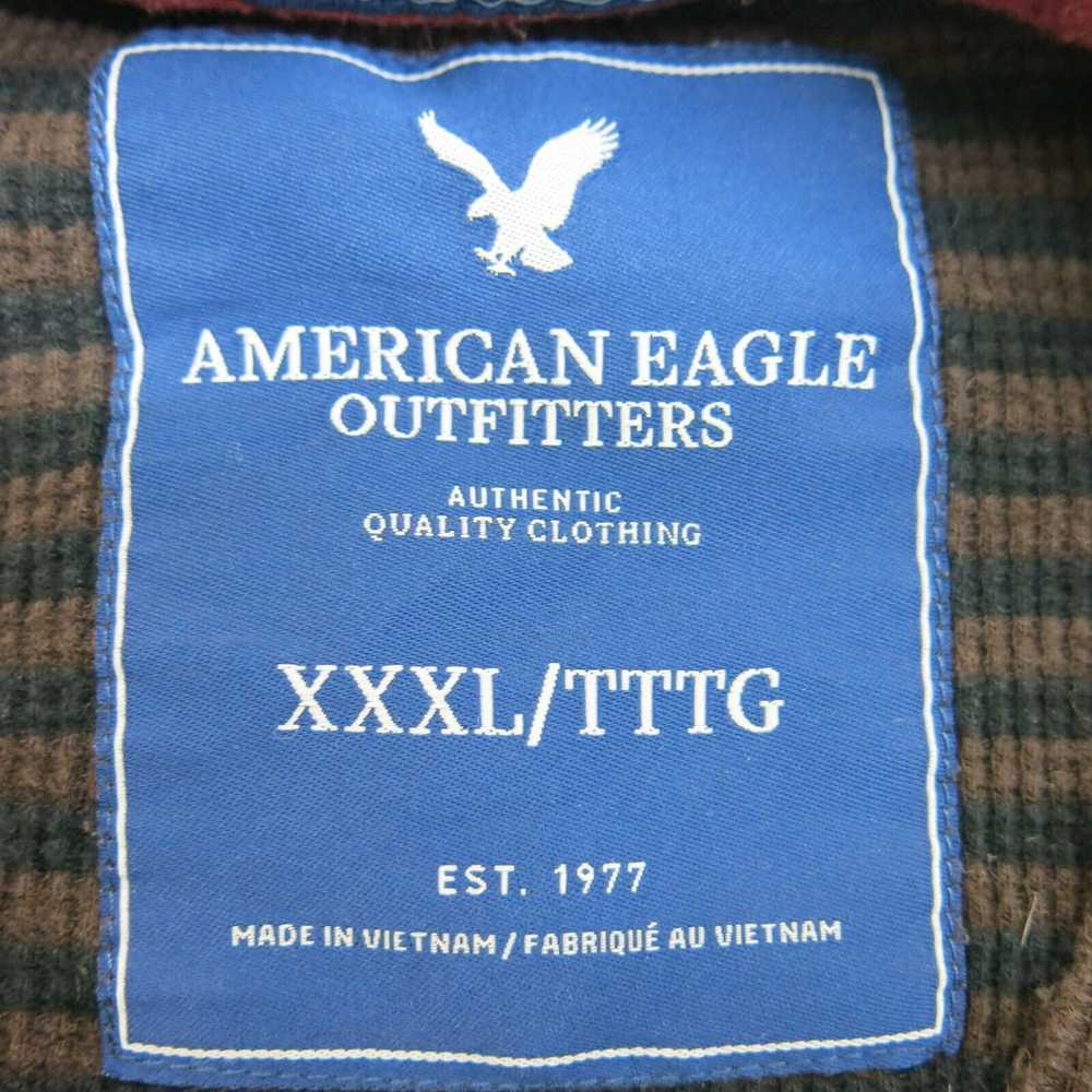 American Eagle Sweater Mens XXXL Brown Pullover S… - image 5