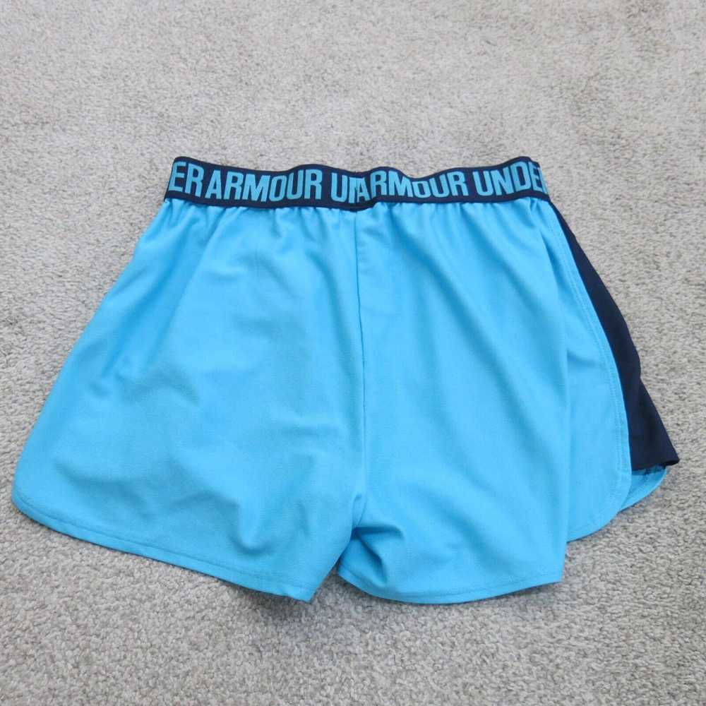 Under Armor Shorts Womens Medium Blue Athletic Ru… - image 2
