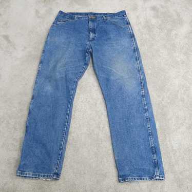 Wrangler Jeans Men 40X34 Blue 100% Cotton Denim S… - image 1