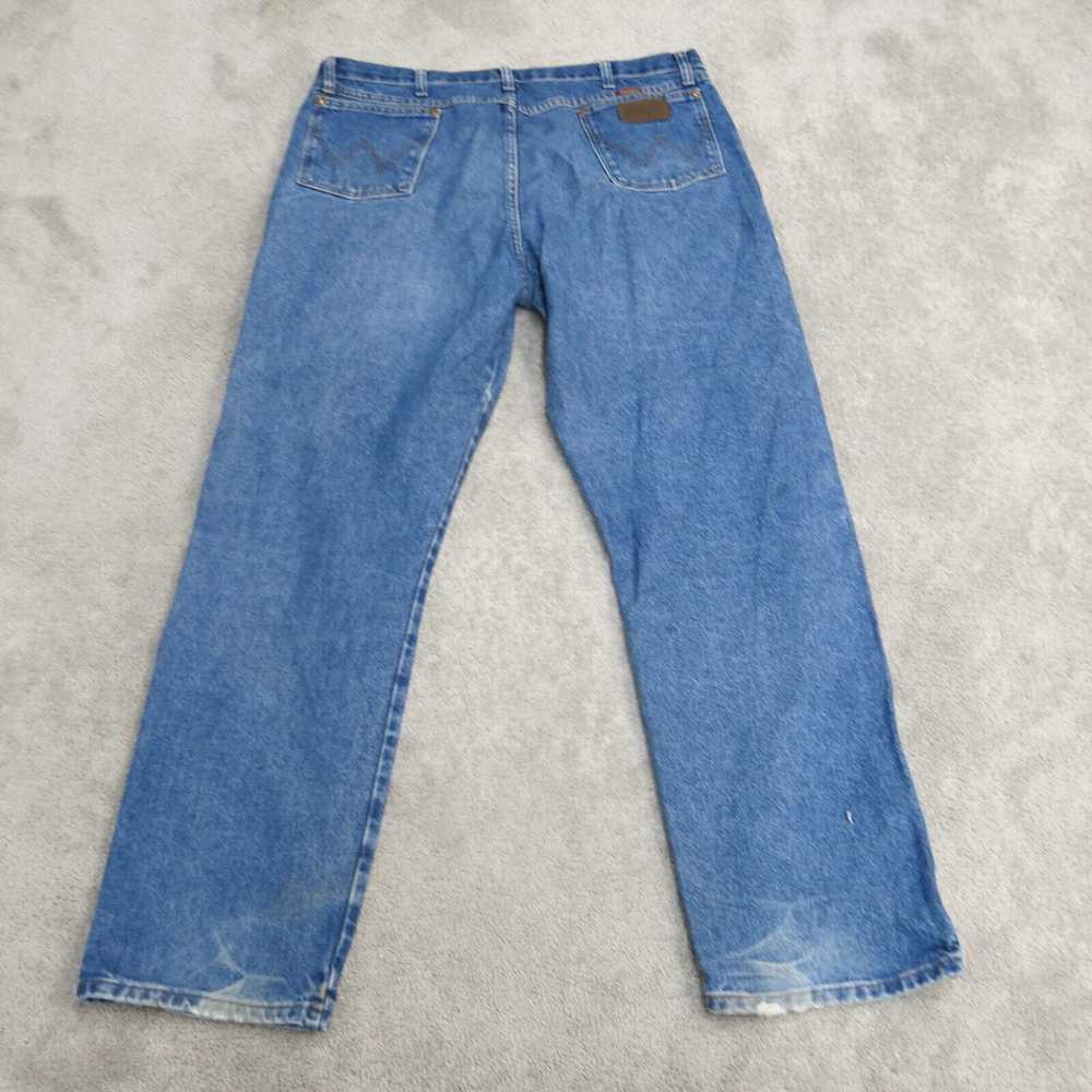 Wrangler Jeans Men 40X34 Blue 100% Cotton Denim S… - image 2
