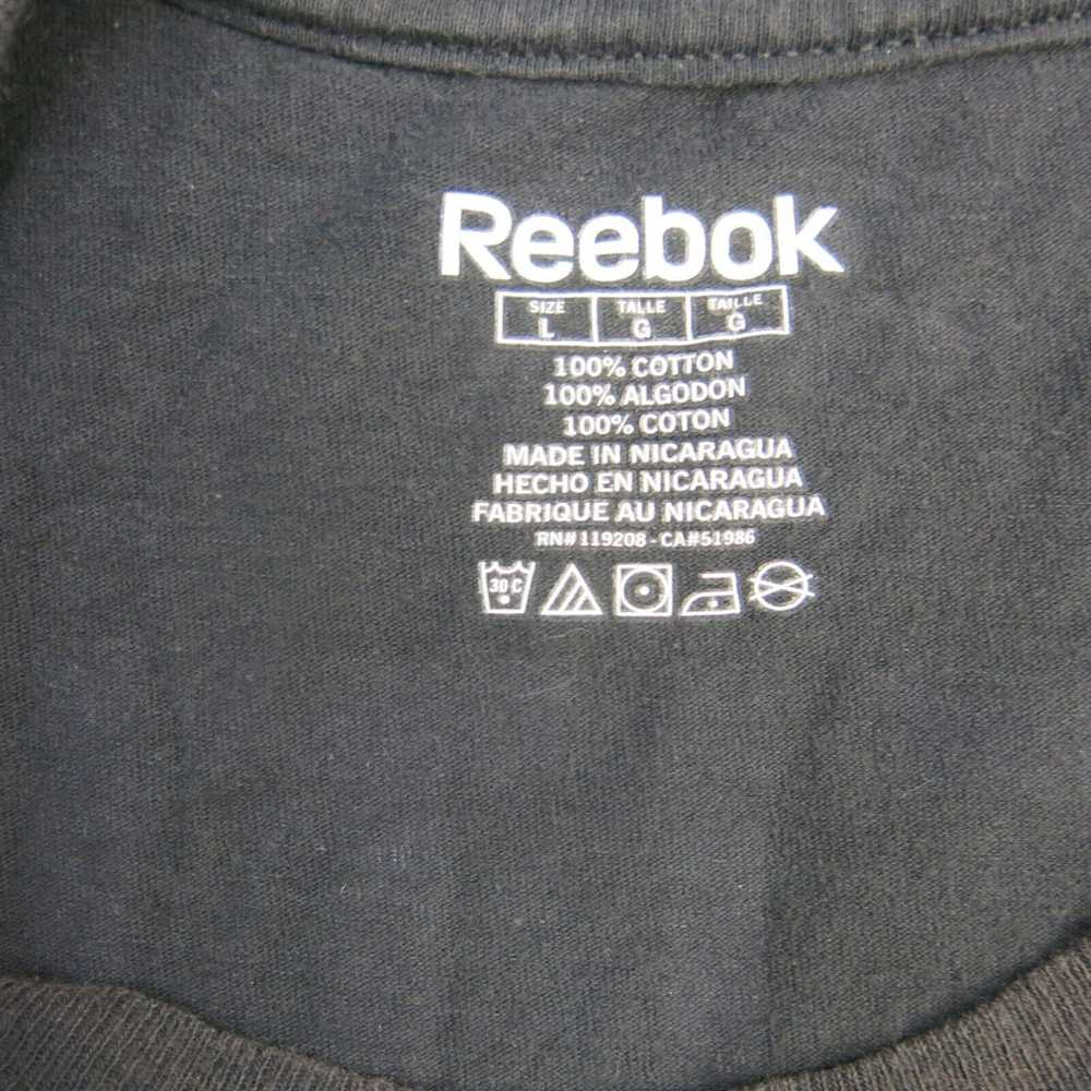 Reebok NHL Shirt Mens Large Black Crew Neck Sport… - image 6