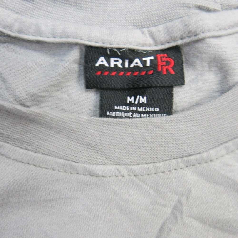 Ariat Shirt Men Medium Gray Long Sleeve Tee A Tou… - image 6