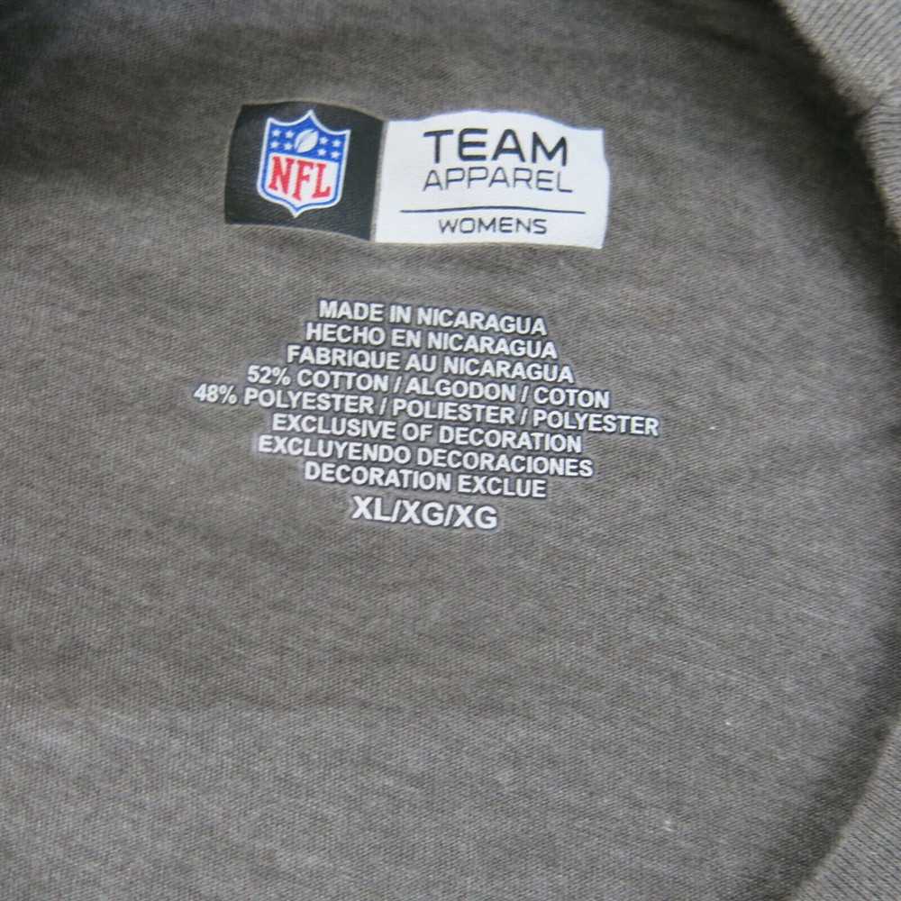NFL Team Apparel Shirt Womens XL Gray Long Sleeve… - image 6