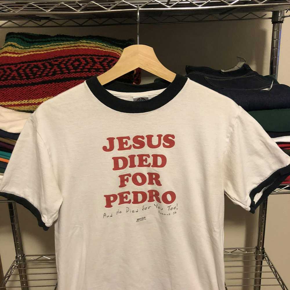 Movie × Streetwear × Vintage Vintage Jesus Died F… - image 3