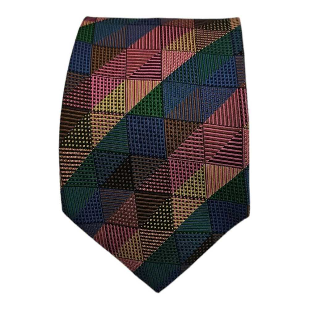 Missoni MISSONI Geometric Silk Tie ITALY 58"/ 4.2… - image 1