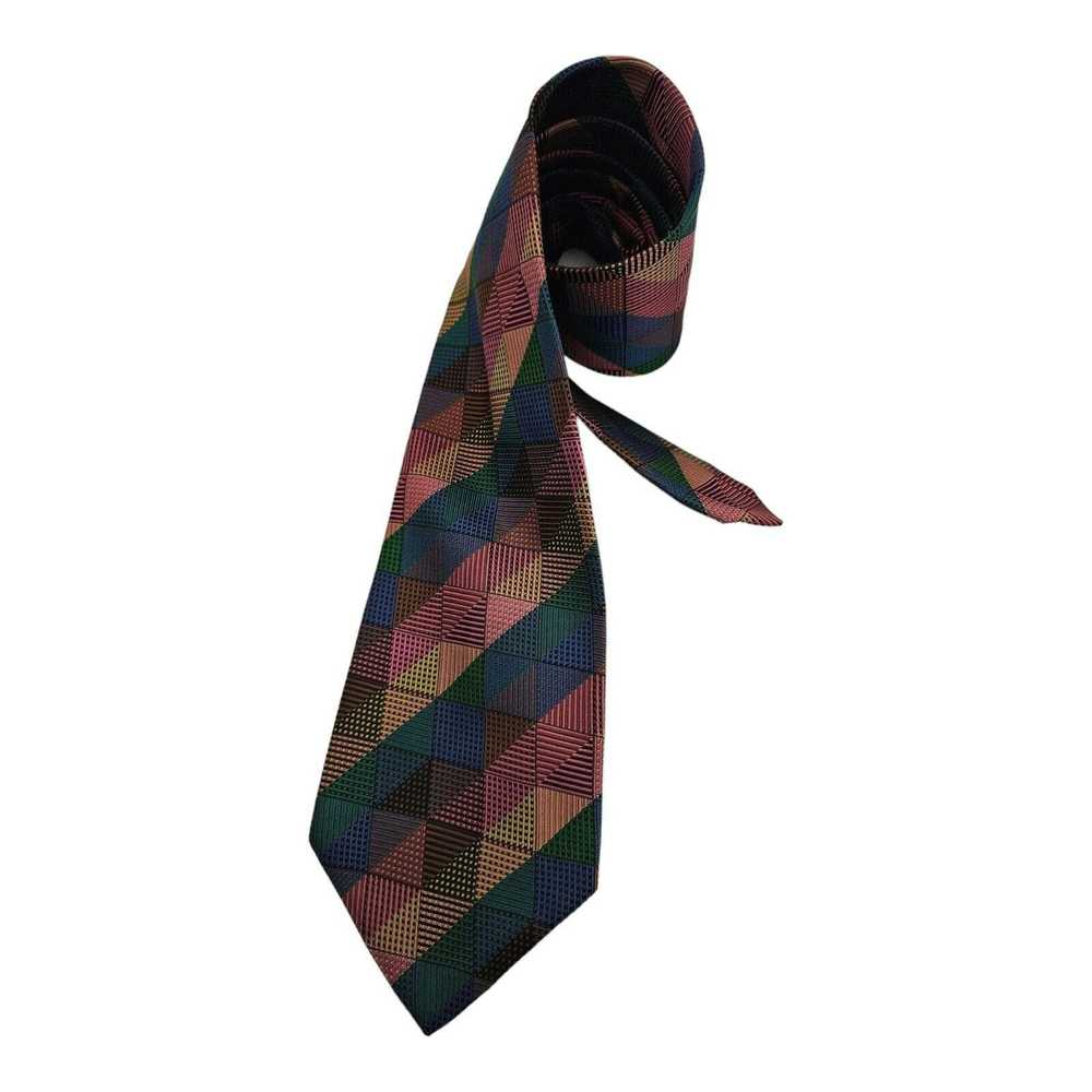 Missoni MISSONI Geometric Silk Tie ITALY 58"/ 4.2… - image 3