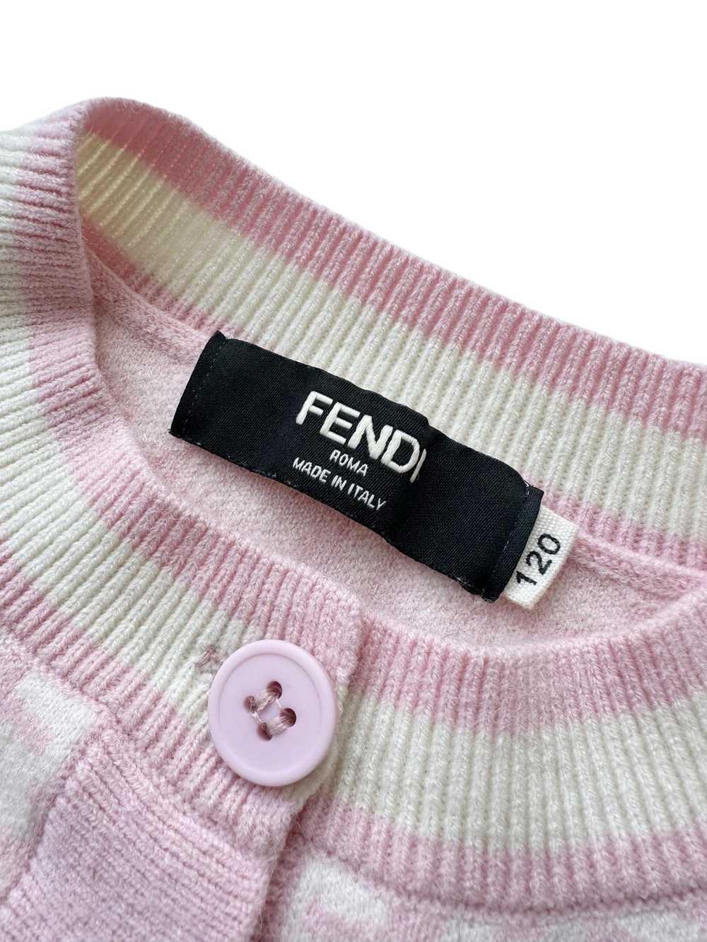 Fendi × Kid Fendi Roma Kid's Monogram Pink Cardig… - image 4