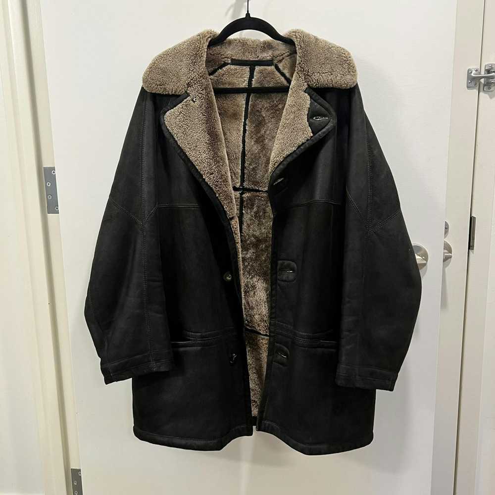 Neiman Marcus × Vintage Vintage Shearling Trench … - image 2