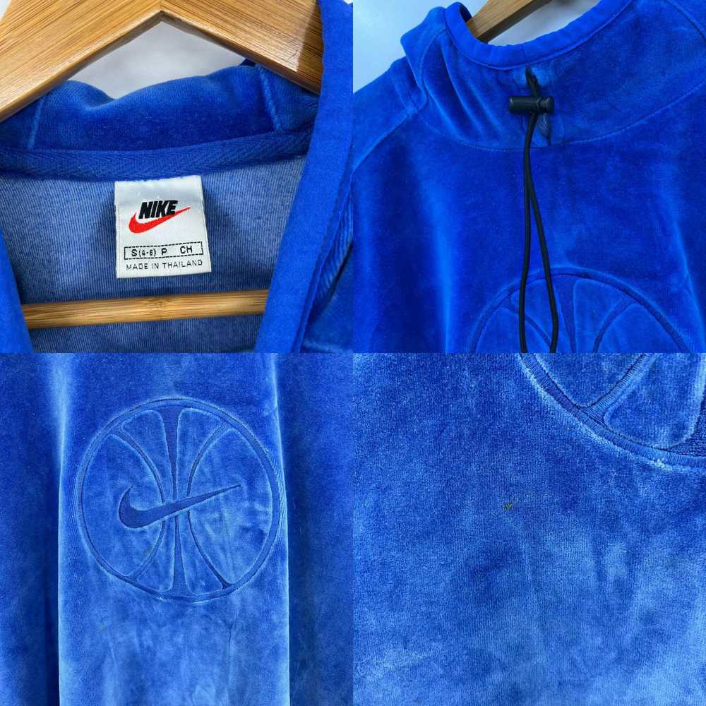 Nike Nike Hoodie Men's S Blue Basketball Embossed… - image 4