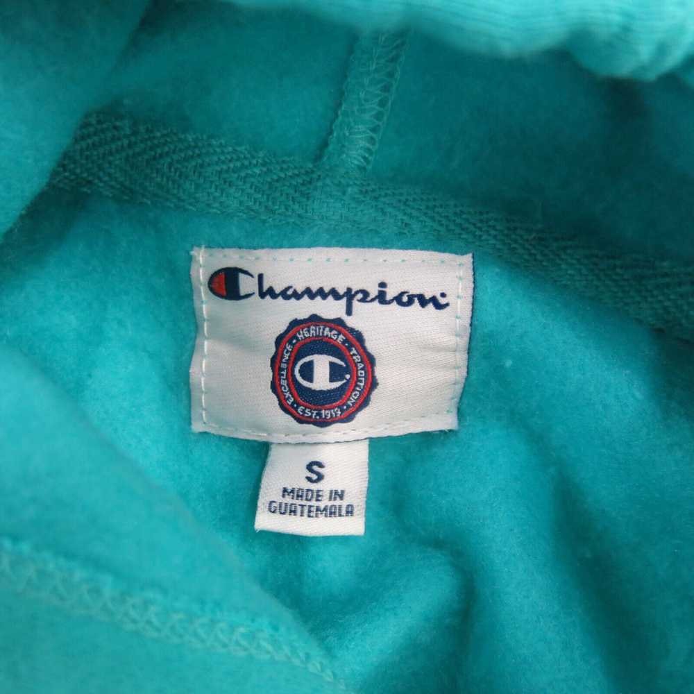 Champion Hoodie Womens Small Aqua Green Pullover … - image 5